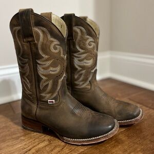 Rockin Leather Cowgirl Boots- size 7